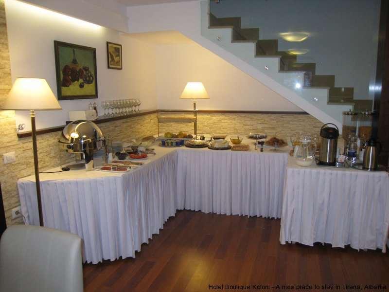 Boutique Hotel Kotoni Tirana Restaurang bild