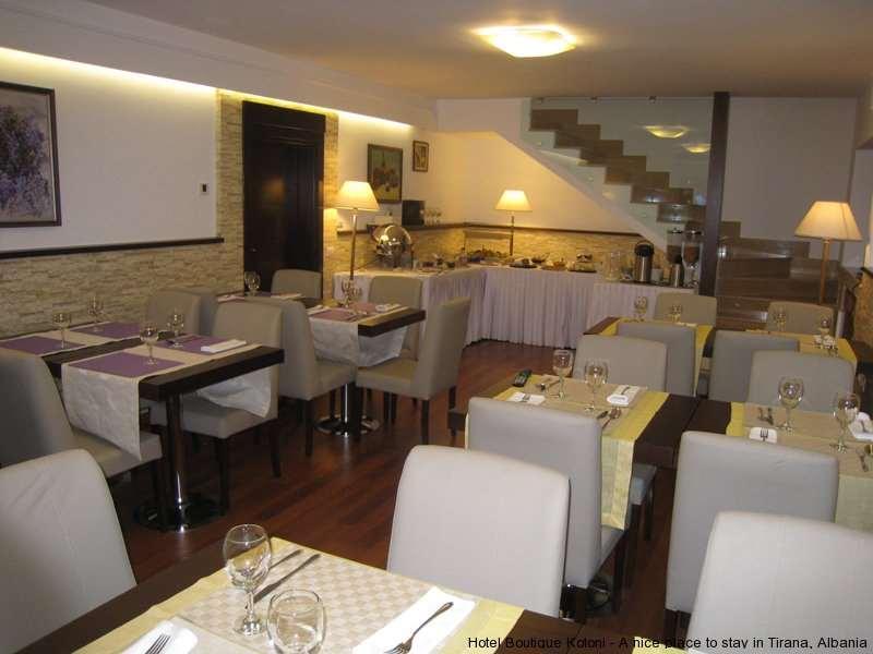 Boutique Hotel Kotoni Tirana Restaurang bild
